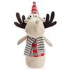 com-four® Figura di Alce per la Decorazione Natalizia, Figura di Renna Invernale Come Elemento Decorativo Svedese, Simpatico Sgabello ad Angolo Come Decorazione della Stanza (1 Pezzo - Rosso)