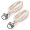 Ulable Set di 2 stoppini di ricambio per lampade a olio, con bruciatore per tutte le lampade catalitiche, per bruciatore, diffusore, aromaterapia, decorazione della casa, testa argentata