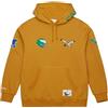 Mitchell & Ness NFL Dusted Collection Felpa con cappuccio - Philadelphia Eagles, Marrone ocra, Philadelphia Eagles, M