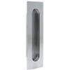 Amig - Maniglia per imbullonatura interna arrotondata per porte scorrevoli Mod.12-150 x 50 mm - Elevata solidità - Acciaio inossidabile 18/8 - Argento opaco