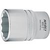 Hazet 900Az-5/8 Inserto Chiave a Bussola Doppio Esagono, Argento, Attacco Quadro, Cavo, 12.5 mm 1/2 di Pollice