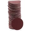 SPEEDWOX Dischi abrasivi in carta vetrata da 2 grana 80 per smerigliatrice per legno strumenti rotativi senza fori 100 pezzi rosso