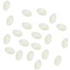 PATIKIL 5x3.4mm Luminoso Pesca Perline, 200 Pezzi Plastica Bagliore Pesca Esca Uova Attrezzatura Perle Contrassegno Strumento Ovale, Bianco