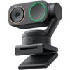 Insta360 Link 2 Pro - Webcam 4K PTZ per PC/Mac, sensore 1/1,3, bassa luminosità, tracking IA, HDR, microfoni direzionali canc. rumore, supporta Stream Deck, Zoom, Teams, Twitch per stream o riunioni