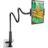 FATE TO FATE supporto universale per tablet, supporto flessibile a 360°, supporto da braccio pigro con morsetto per Pad Air Pro mini, Samsung Tab, Nintendo Switch, più dispositivi.