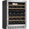 mQuvée Cantinetta vino da incasso 60 cm - mQuvée WineCave 700 60D Inox, Acciaio inossidabile, 2 zone di temperatura, porta alta 700 mm