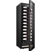 mQuvée Cantinette vino a libera installazione con Serratura, mQuvée WineExpert 192 Fullglass Black Label-view, nero, Raffreddamento a Compressore, 153 bottiglie