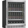 mQuvée Frigorifero per birra da incasso in acciaio inox, mQuvée BeerServer 60 Stainless, incasso sotto il banco, raffreddamento a compressore