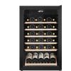 Cavin Cantinette vino a libera installazione nera, Cavin Polar Collection 49, una zona di temperatura, 45 bottiglie, ripiani estraibili, ripiani in legno, L: 54 x A: 84,5 x P: 54,8 cm