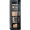 mQuvée Armadio vino 80 bottiglie alto - mQuvée Velvet 125 Glass Premium Package, porta in vetro con protezione UV, filtro a carbone, ripiani anti-vibrazione