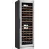 mQuvée Cantinetta vino da incasso 60 cm per armadio alto - mQuvée WineCave 187 Stainless, in acciaio inossidabile, zoccolo adattabile, 115 bottiglie