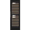 mQuvée Cantinetta vino da incasso per armadio alto 60 cm - mQuvée WineCave 187 Antracite Nero, nero, zoccolo adattabile, 115 bottiglie