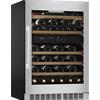 mQuvée Cantinetta vino da incasso 60 cm - mQuvée WineCave 800 60D Inox, Acciaio inossidabile, 2 zone di temperatura, altezza porta 800 mm