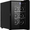 Cavin Cantinette vino a libera installazione nera, Cavin Tundra Collection 6, una zona di temperatura, 6 bottiglie, cantinetta silenziosa, cantinetta economica, L: 26,5 x A: 41 x P: 51,5 cm