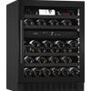 mQuvée Cantinetta vino da incasso 60 cm - mQuvée WineCave 700 60D All Black, 2 zone di temperatura, porta alta 700 mm
