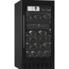 mQuvée Cantinetta vino da incasso 40 cm di larghezza - WineCave 700 40D All Black - a basso consumo energetico - cantinetta nera - cantinetta 40 cm di larghezza