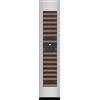 mQuvée Cantinetta vino da incasso esclusiva 45 cm - Edge 45D Inox, acciaio inossidabile, silenziosa, 2 zone di temperatura, colonna alta