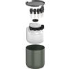Fiskars Urban Plant Care Sistema di Auto-Irrigazione, Irrigazione Automatica delle Piante, Serbatoio da 4,4 l e 4 Coni in Ceramica, Acciaio Verniciato a Polvere, Verde Scuro/Nero, 1075319
