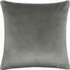 furn. Fodera per cuscino Meridian - Fodera decorativa di lusso in velluto con bordino a contrasto (Carbone/Tortora - 45x45cm)