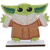 CRYSTAL ART Buddies - il Kit Diamond Painting Originale, Grogu, Collezione Star Wars con Diamatini in Resina Brillante, Set Creativo 6+ con Supporto in Legno, 11cm, CAFGR-SWS009