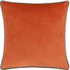 furn. Cuscino imbottito in piuma Meridian - Cuscino decorativo di lusso in velluto con bordino a contrasto (Tigre/Verde Acqua - 45x45cm)