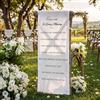 HunnmingRe Segnali riservati per matrimonio commemorativo per sedia con amore dal cielo, in cotone e lino, 38 x 127 cm, decorazione per sedute (bianco, amorevole)