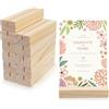 SZSIQI 12 Pz Segnaposto Legno Supporto, Segnaposto Tavolo in LegnoPorta Menu da Tavolo, Porta Carte Menu, Porta Biglietti da Visita in Legno per Matrimonio Compleanno Comunione ristoranti feste