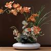 SYDDOL INSPIRED SYDDOL Orchidea artificiale da 43,2 cm, in vaso, bonsai zen decorativa, realistica al tatto, con vaso in ceramica, per centrotavola e casa