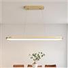 minifair Lampadario Ovale Lampadari a LED Dimmerabile Plafoniera Ad Anello Lampadario moderno Tavolo Pranzo Con Telecomando Altezza Regolabile Per Soggiorno Sala da Pranzo Cucina Studio Oro 90cm