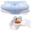 BBWELL Cuscino Cervicale per Dormire,Cuscino Ortopedico,Ergonomico Cuscino Memory Foam per Dormire di Lato, Supini e a Pancia in Giù per Allevia Il Dolore Al Collo e Alle Spalle