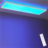 LEZOE Plafoniera RGB LED dimmerabile con telecomando, 58x20x2,8cm, 23W 3000LM (136lm/W), 2700K-6500K, Lampada LED, pannello luminoso da soffitto per ufficio, cucina, soggiorno, camera da letto