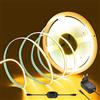 LakiHomi Striscia LED COB da 2 m, dimmerabile, con alimentatore di rete, luce bianca calda, CRI 92+, larghezza 8 mm, per sottopensili, TV, cucina, parete, soggiorno, fai da te, 3000 K
