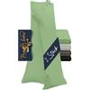 Marie´s Home 2 federe Velvety Soft per dormire sul fianco, 1615.2355, circa 40 x 145 cm, salvia