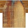 Jayusaror Runner Tavola Moderno Arancione e blu Runner da Tavolo Decorazione Primaverile Retrò Boho 40 x 100 cm Centro Tavola Moderno Decorazione Centrotavola Invernale Autunnale da Interno