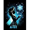HUANNY Kit fai da te per diamond painting con Elsa, kit d'arte con diamanti 5D a trapano completo, kit per ricamo a punto croce, divertente