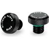 Puig 21805N Tappo coprifiletto specchietto finitura pulita in alluminio anodizzato per coprire le filettature del manubrio, Nero