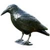 Windhager Figura di Corvo da Giardino, Controllo dei parassiti, Protezione dagli Uccelli, Corvo, Paura dei piccioni, 37cm, Nero, 07117