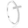 Lantine Anello a croce in argento 925 con zirconi Anello da donna Taglie disponibili 52 (16,6)-62 (19,7), 54(17.2) US 7, LAR240-241