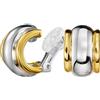 Traveller Orecchini a clip - placcato oro/platinato/bicolore, Cristallo