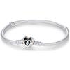 BOIGEGU Bracciale Donna con maglia snake e chiusura a cuore Adatto per Ciondolo Argento Sterling 925 Braccialetto Snake Bracciali Compatibile con Ciondolo