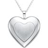 Alexander Castle Medaglione a forma di cuore con catena da 45,72 cm, in argento sterling