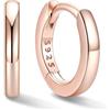 U7 SILVERCUTE Orecchini a Cerchio Argento 925 Oro Rosa Orecchino Cerchietto Piccolo da 8 mm Orecchini Donna Cerchio Argento 925 Colore Placcato Oro Rosa Regalo per Donna Ragazza Compleanno Natale