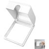 Zescyha Copri Presa Impermeabile, Tipo 86 Copripresa Elettrica Autoadesivo, Coperchio Presa Corrente Esterno Interno con Design Flip-Top 90° Resistente Acqua Polvere Grasso, per Cucina Bagno Balcone Giardino