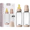 Bibs Biberon in vetro BIBS. Anti-coliche. Set di 2. Tettarella rotonda in lattice di gomma naturale. Favorisce l'allattamento naturale al seno, Complete Set - 240 ml (Pack of 2), Blush
