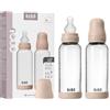 Bibs Biberon in vetro BIBS. Anti-coliche. Set di 2.Tettarella rotonda in Silicone. Favorisce l'allattamento naturale al seno, Complete Set - 240 ml (Pack of 2), Blush