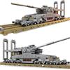 DrmBeyd Set di mattoncini da costruzione militari, 628 pezzi, set di mattoncini da costruzione Dora militari, modello WW2, giocattolo da costruzione, regalo per adulti e ragazzi