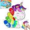 LEADSTAR Giocattoli Sensoriali di Unicorn,Attività Prescolari di Abbinamento dei Colori Giocattoli Educativi,Antistress Giocattolo per ADHD e Autismo,Giocattolo Montessori per Bambini 3 4 5Anni