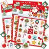 Huxolynifty Gioco del Bingo di Natale Set-24 giocatori Game di bingo di Natale Bingo di Natale Gioco di Natale Regali di Natale Festa di Natale giochi e attività la Famiglia