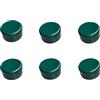 HEGAPRO Tappi per pali da 60 mm, colore verde, tappo di copertura per recinzione, tappi rotondi, 6 pezzi