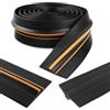 Lefunom Guarnizione soglia porta garage guarnizione inferiore in gomma guarnizione universale per porta resistente alle intemperie per porte di garage e magazzini (90mm×12mm×5m, Nero)